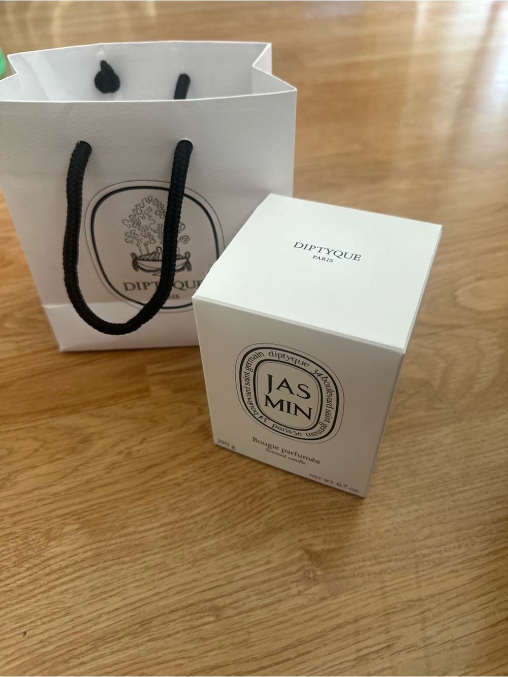 Diptyque Jasmin Scent Packaging only